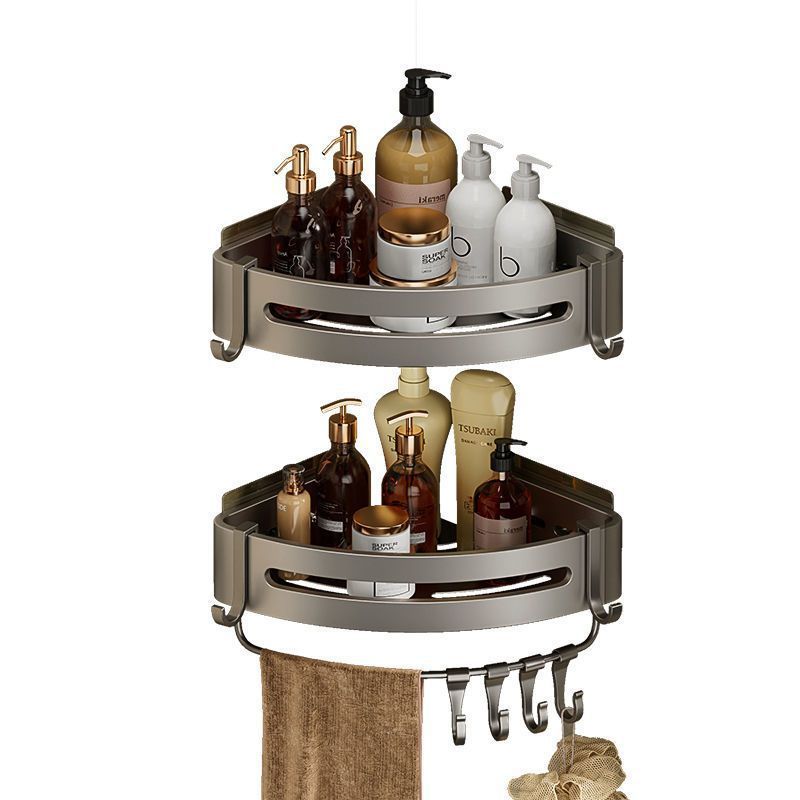 Adhesive Corner Shower Caddy — 2 Tier